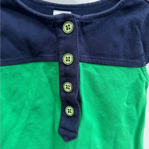 Gymboree Green and Navy Kids Dress - Picture 2 of 5